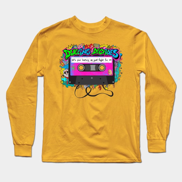 Dueling Decades Tape Long Sleeve T-Shirt by Dueling Decades